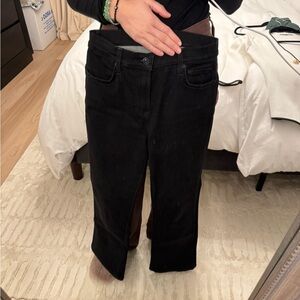 7 For All Mankind Black Ankle Jeans